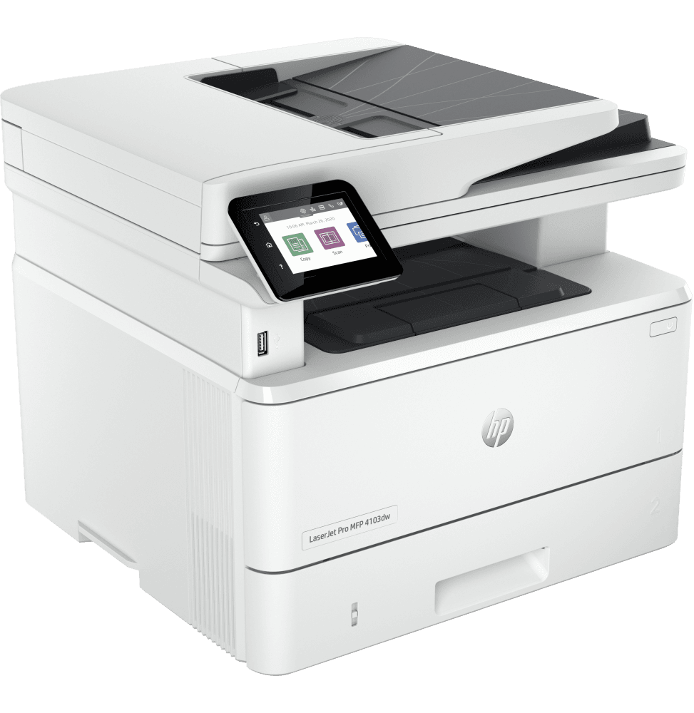 HP LaserJet Pro 4103dw Imprimante Multifonction Laser Monochrome (2Z627A) - Logically