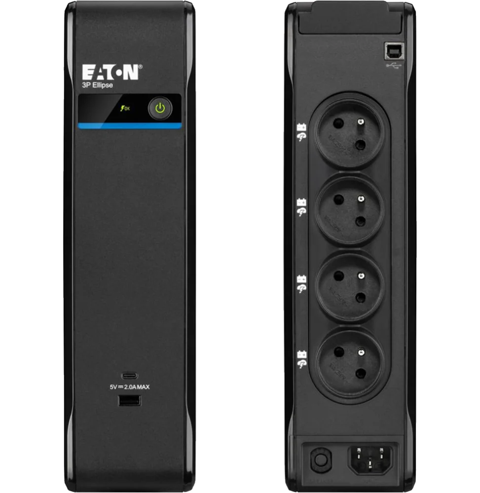 Onduleur Off-line Eaton 3P Ellipse 3P1300UF - 840 W / 1300 VA - 8 prises FR + USB