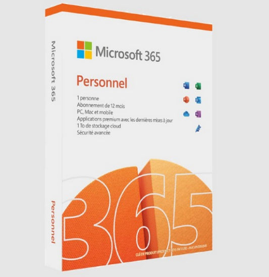 Microsoft MS365 Personnel Français - 1 an / 1 PC (EP2-32437)