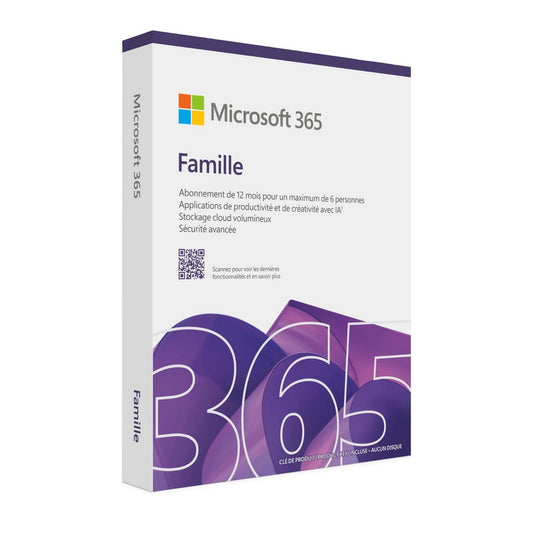 Microsoft Office 365 Famille Français - 1an / 6 utilisateurs (EP2-36887)