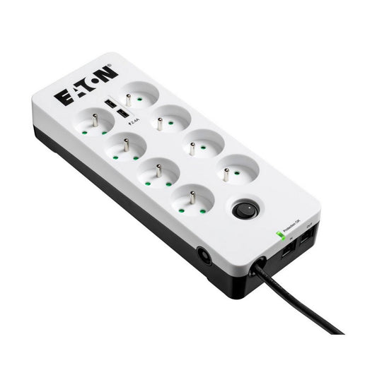 Multiprise Eaton Protection Box 8 Tel@ USB FR PB8TUF