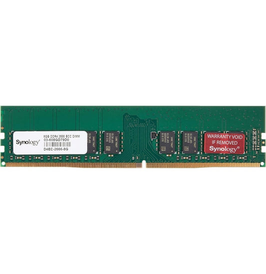 Barrette mémoire Synology U-DIMM 8GB DDR4 2666 MHz - (D4EC-2666-8G)
