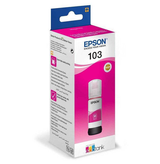 Epson 103 Magenta - Bouteille d'encre Epson EcoTank d'origine (C13T00S34A) - Logically