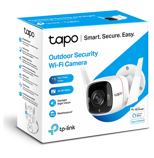 Caméra de vidéosurveillance WiFi TP-Link TAPO C320WS Outdoor 4MP - Pour l'extérieur (TAPOC320WS) - Logically
