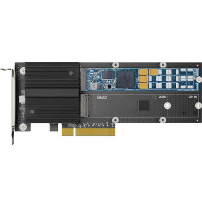 Carte adaptateur Synology M2D20 SSD M.2 à deux logements pour l'accélération du cache