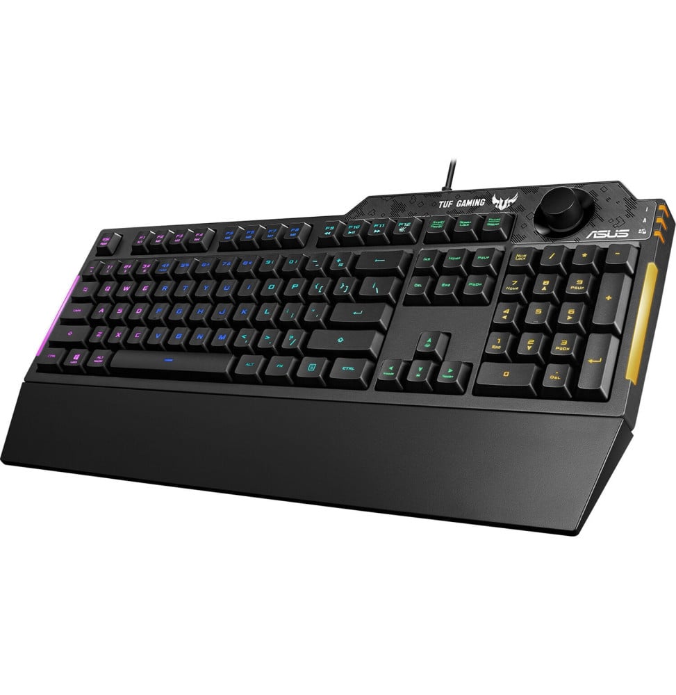 Clavier gaming Asus TUF K1 avec rétroéclairage RGB Aura Sync - (Azerty) (90MP01X0-BKFA00)