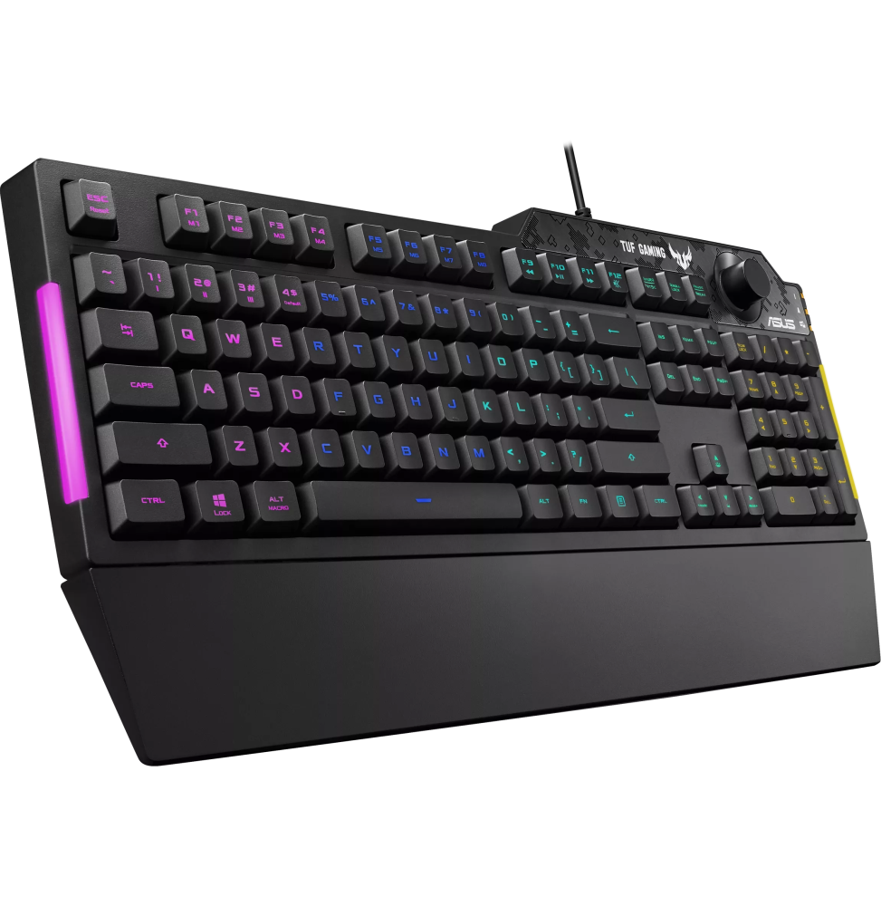 Clavier gaming Asus TUF K1 avec rétroéclairage RGB Aura Sync - (Azerty) (90MP01X0-BKFA00)