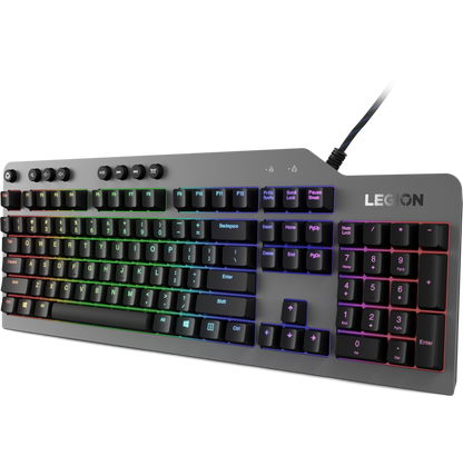 Clavier mécanique filaire gaming Lenovo Legion K500 RGB - AZERTY Français (GY40T26483)