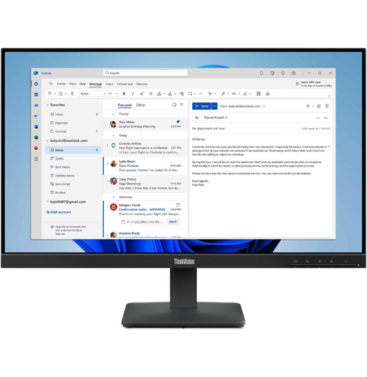 Écran Plat 24" Lenovo ThinkVision S24-4e (64B5KAT1EU)