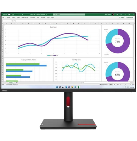 Écran Plat 32" Lenovo ThinkVision T32h-30 QHD (63D3GAT1EU)