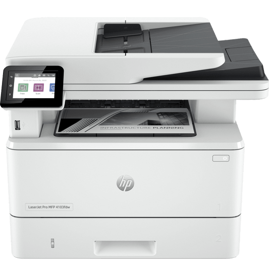 HP LaserJet Pro 4103fdw Imprimante Multifonction Monochrome (2Z629A) - Logically