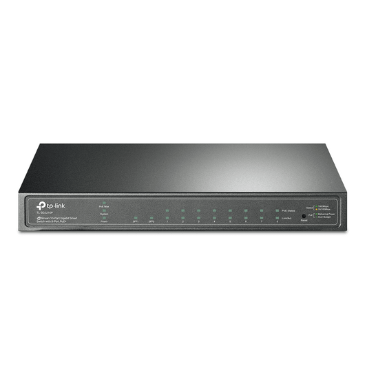 Switch TP-Link TL-SG2210P JetStream 8 ports Gigabit Smart PoE+ et 2 emplacements SFP - Logically