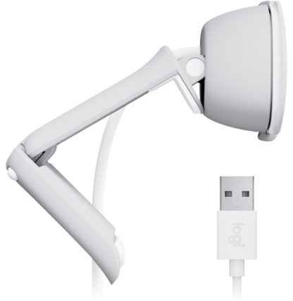 Webcam Logitech Brio 100 Full HD Blanc (960-001617)