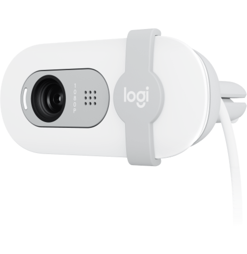 Webcam Logitech Brio 100 Full HD Blanc (960-001617)