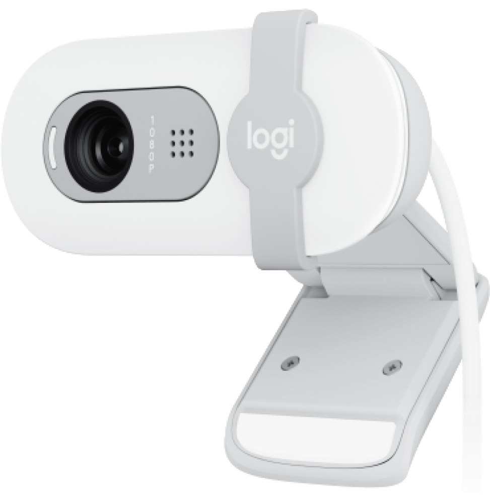 Webcam Logitech Brio 100 Full HD Blanc (960-001617)